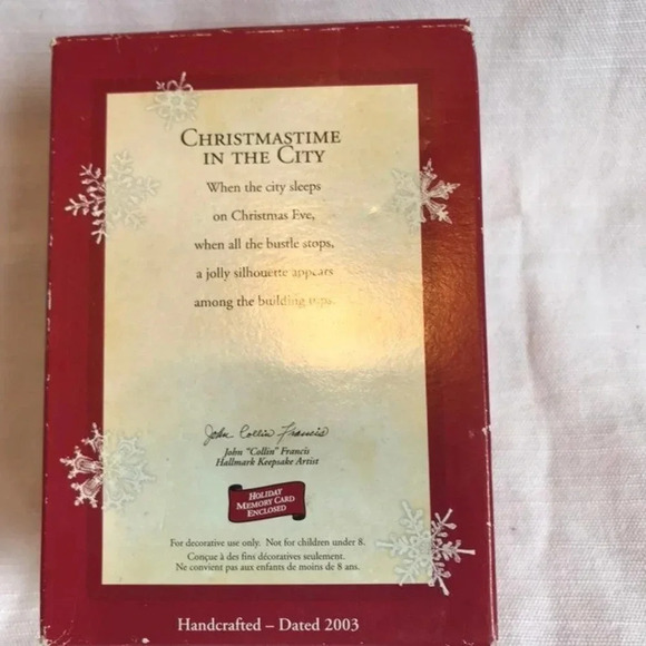 Vintage Hallmark Keepsake Ornament 2003 Christmas In The City - Picture 3 of 4